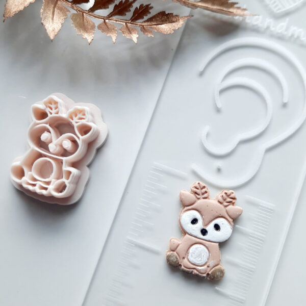 Embrace the autumn vibes with our unique deer polymer clay cutter, your go-to tool for crafting festive Halloween earrings