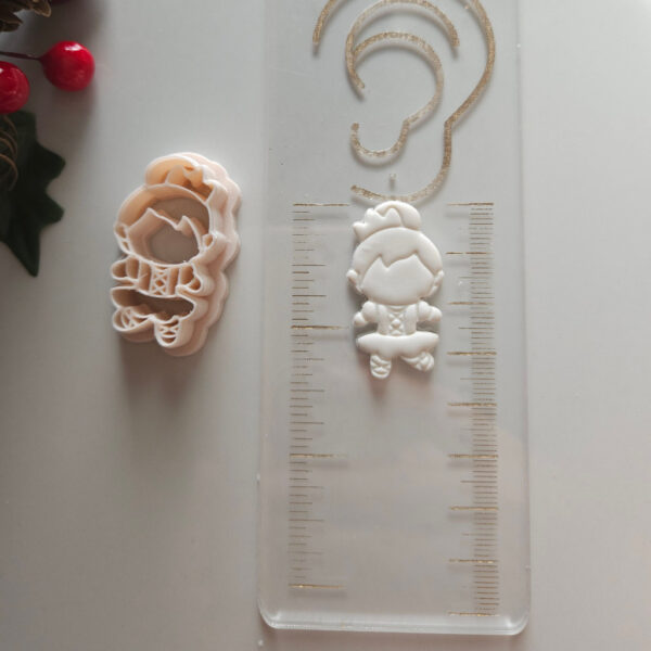 Polymer Clay Cutters Bundle showcasing Nutcracker-themed designs for creating handmade holiday earrings.