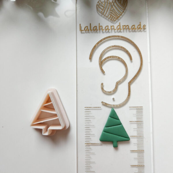 Festive Artistry with Christmas Tree Shaped Polymer Clay Cutter