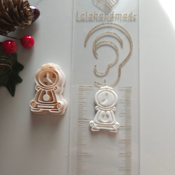 A set of four Nutcracker-themed polymer clay cutters including designs of a Nutcracker, Ballerina, Mouse King, and Clock