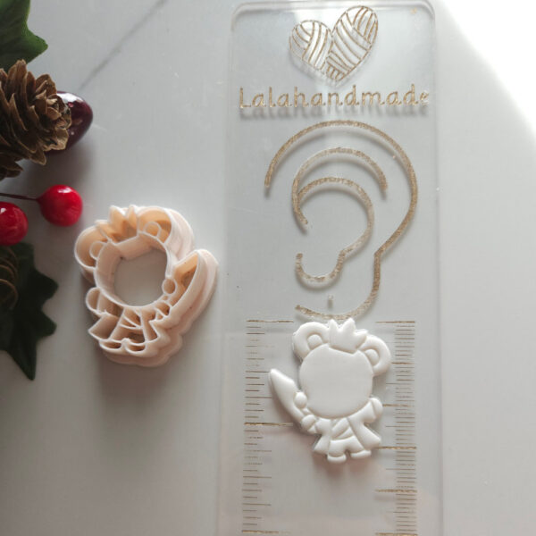 Handy Polymer Clay Cutters Bundle with Nutcracker-inspired designs, perfect for personalizing your holiday earring creations