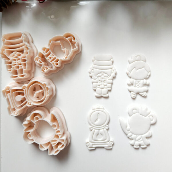 Nutcracker-themed Polymer Clay Cutters Bundle, perfect for creating handmade Christmas, winter, or Nutcracker themed earrings