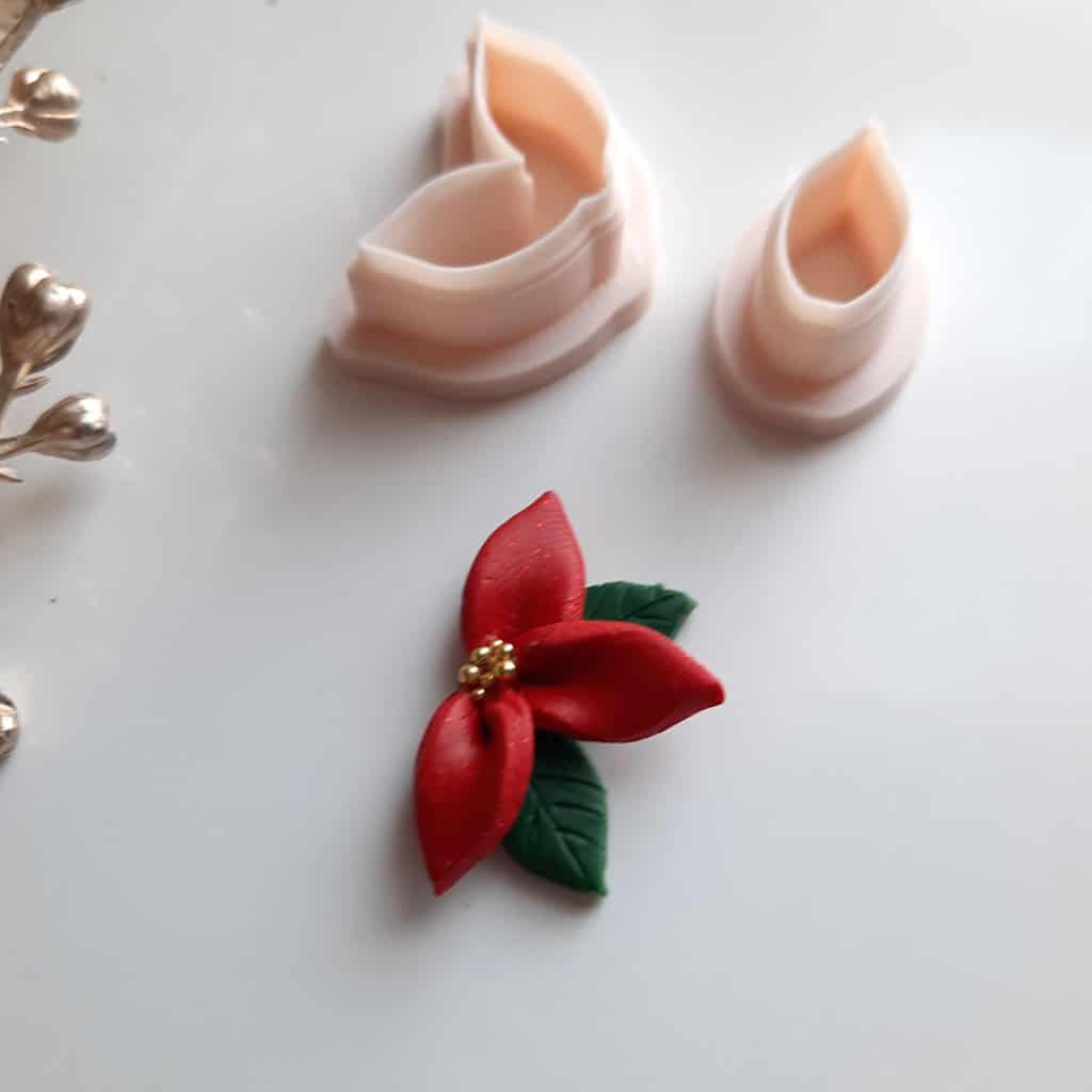 Polymer Clay Cutter set of 3, FLoral (Half Flower) clay Earring Cutter