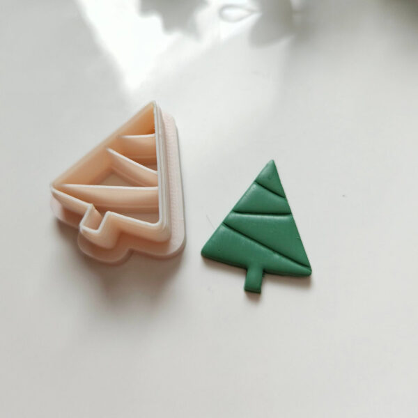 Christmas Tree Polymer Clay Cutter for Festive Earrings