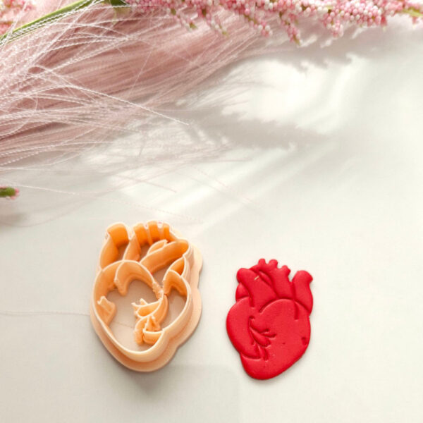 Love Theme Clay Cutter in Heart Shape for Polymer Clay Earrings