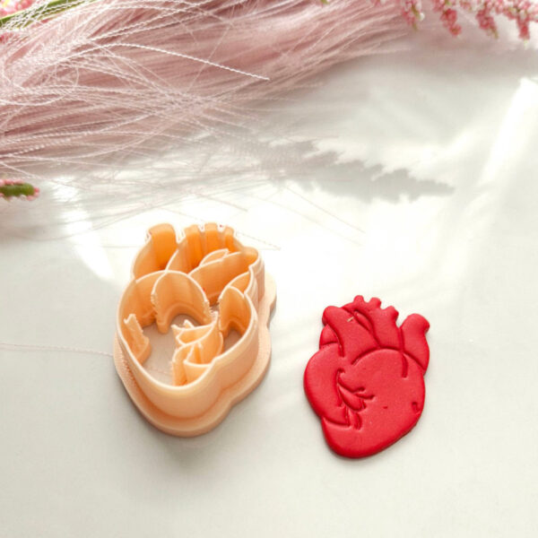 Heart Shape Polymer Clay Cutter used for Valentine's Day Earring Making